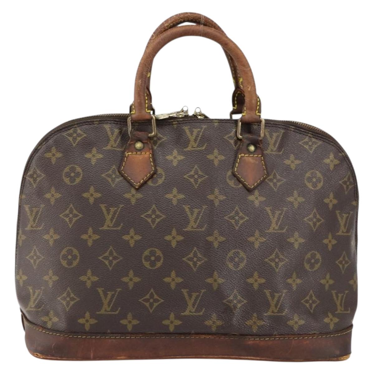 LOUIS VUITTON Monogram Alma Hand Bag M51130 LV Auth am9817