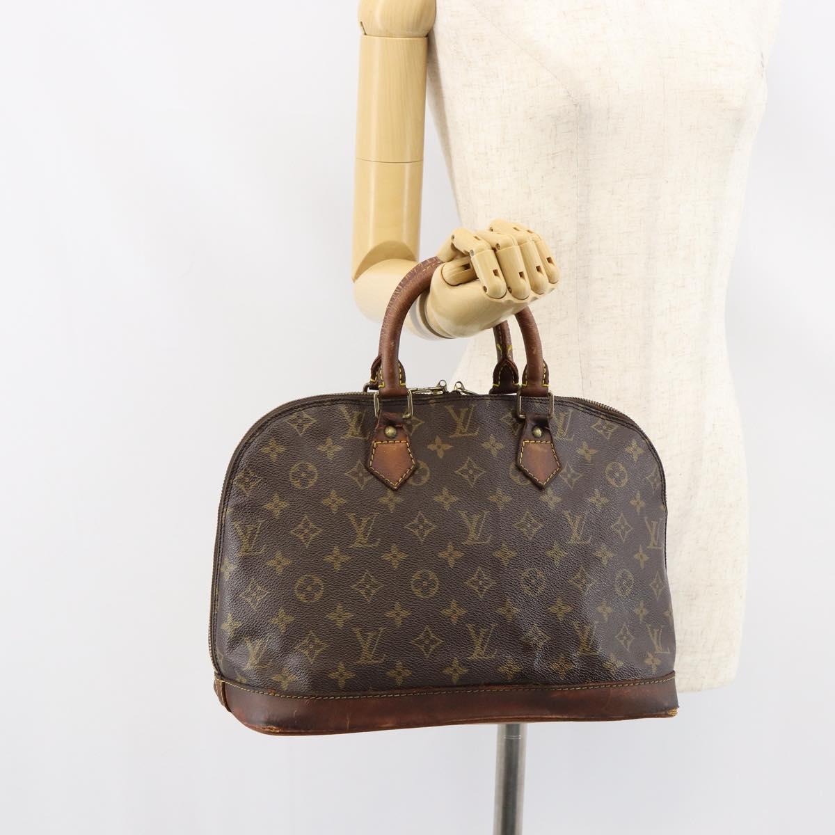 LOUIS VUITTON Monogram Alma Hand Bag M51130 LV Auth am9817