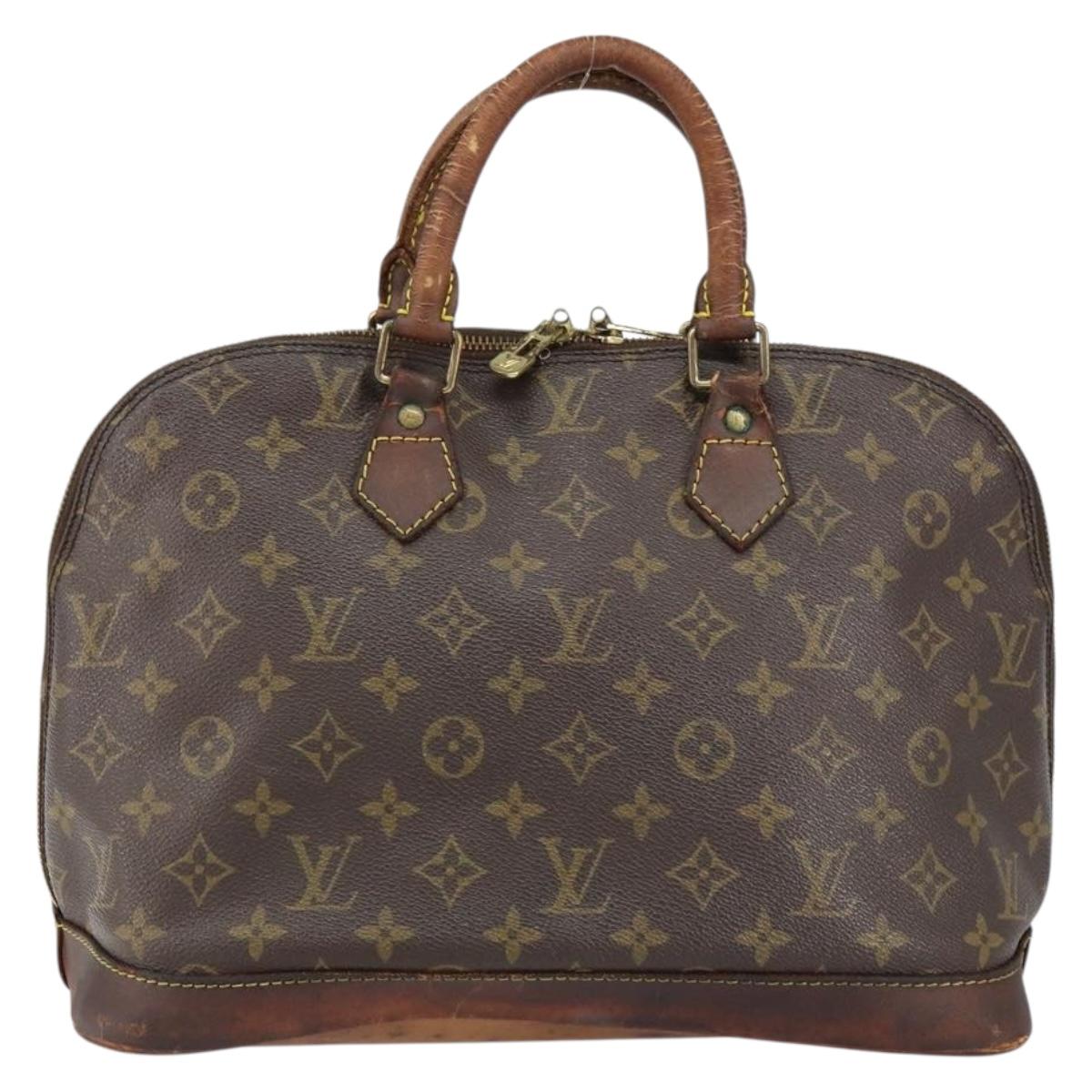 LOUIS VUITTON Monogram Alma Hand Bag M51130 LV Auth am9817