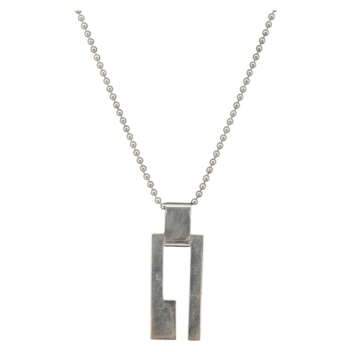 GUCCI Necklace Ag925 Silver Auth am9818