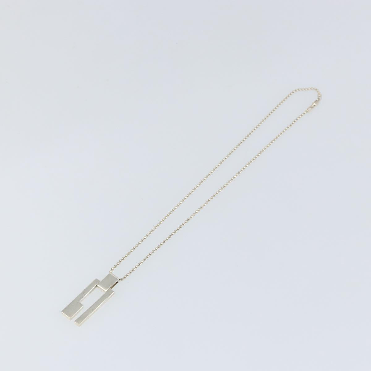 GUCCI Necklace Ag925 Silver Auth am9818