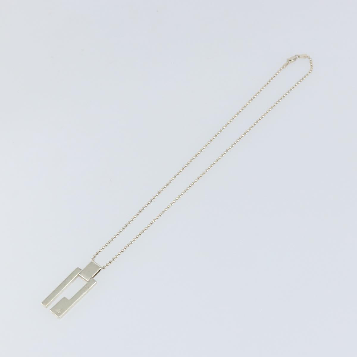 GUCCI Necklace Ag925 Silver Auth am9818