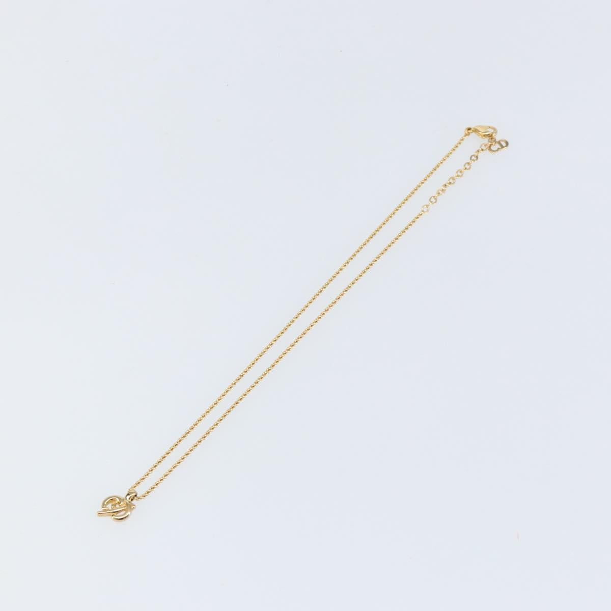 Christian Dior Necklace metal Gold Auth am9821