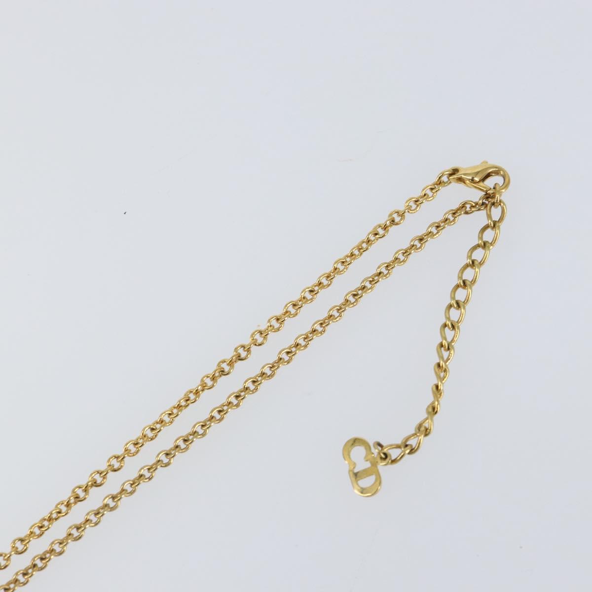 Christian Dior Necklace metal Gold Auth am9827V