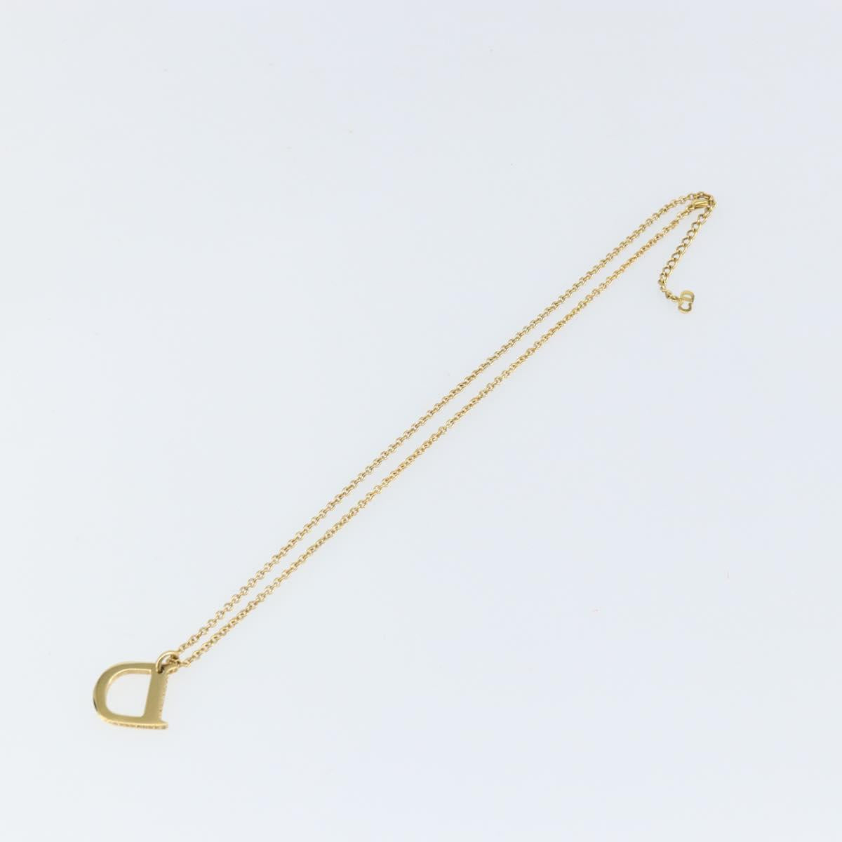 Christian Dior Necklace metal Gold Auth am9827V
