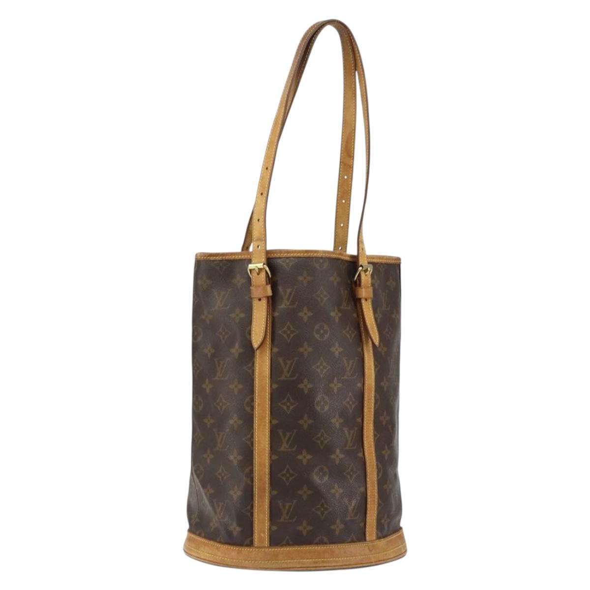 LOUIS VUITTON Monogram Bucket GM Shoulder Bag M42236 LV Auth am9828