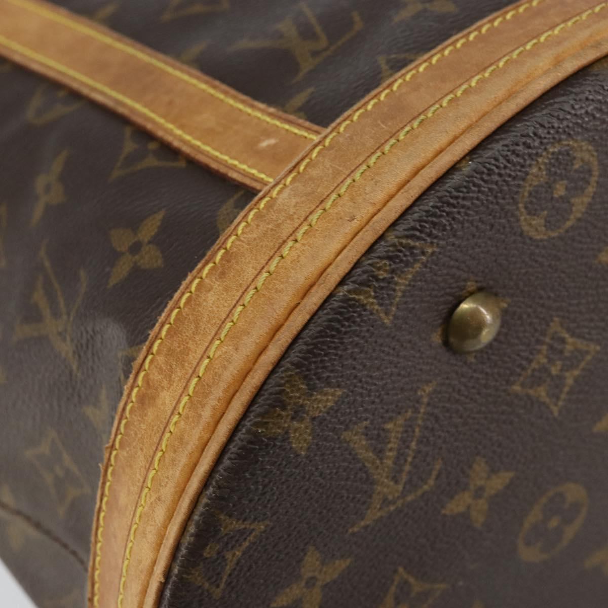 LOUIS VUITTON Monogram Bucket GM Shoulder Bag M42236 LV Auth am9828