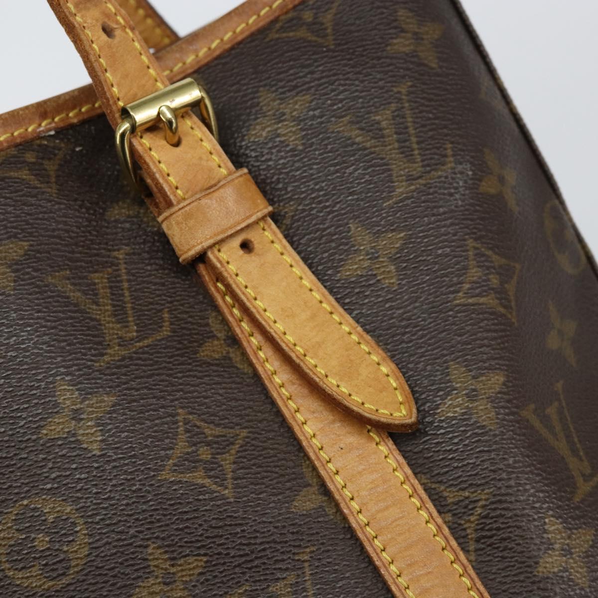 LOUIS VUITTON Monogram Bucket GM Shoulder Bag M42236 LV Auth am9828