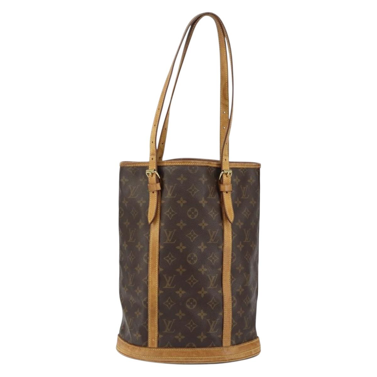 LOUIS VUITTON Monogram Bucket GM Shoulder Bag M42236 LV Auth am9828