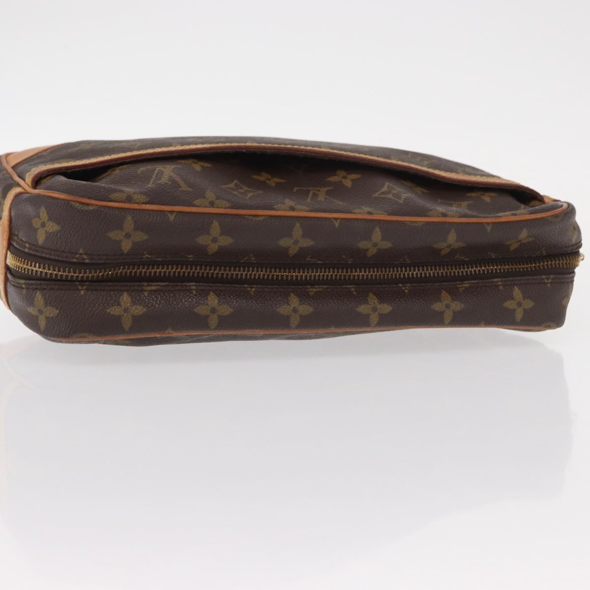 LOUIS VUITTON Monogram Compiegne 28 Clutch Bag M51845 LV Auth am9838