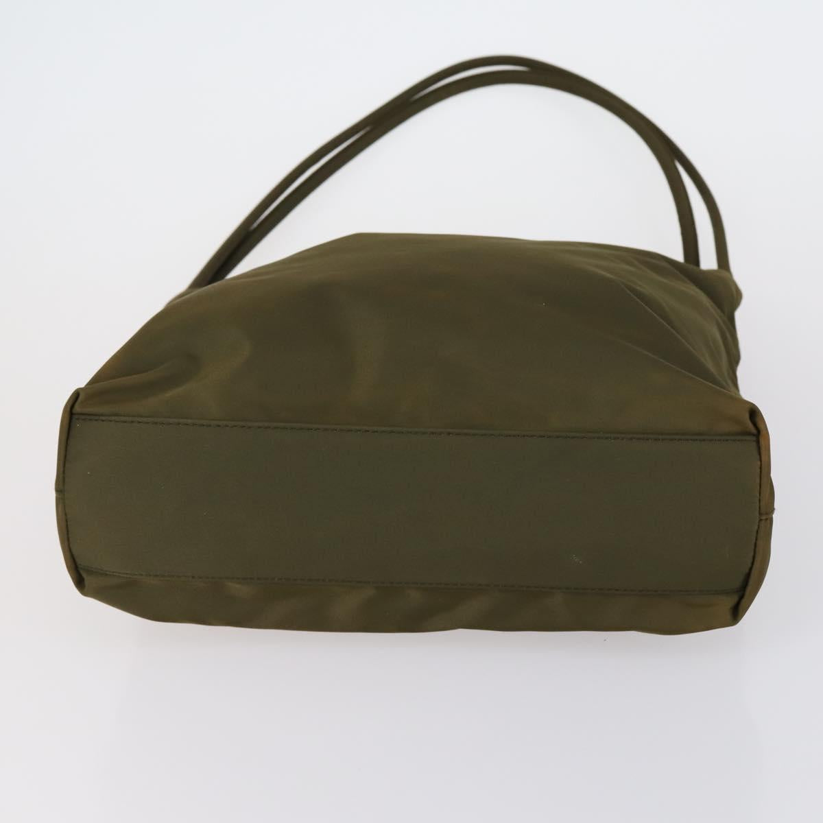 PRADA Hand Bag Nylon 2 Set Green Light Blue Auth am9845