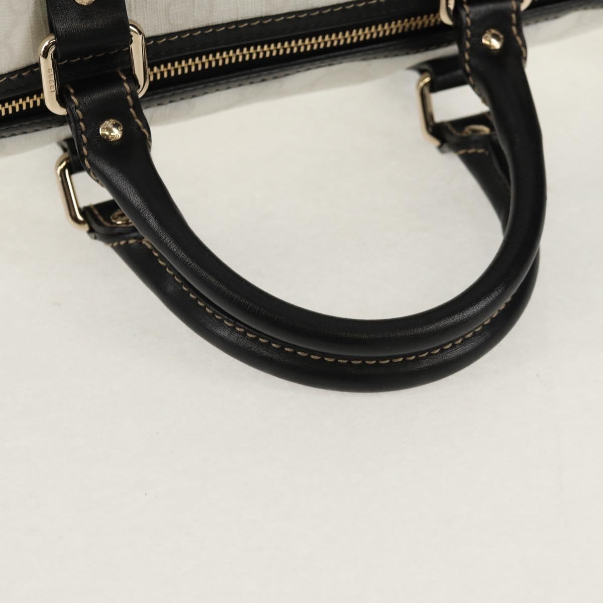 GUCCI GG Supreme Boston Bag PVC White Gold 193603 Auth am9846V