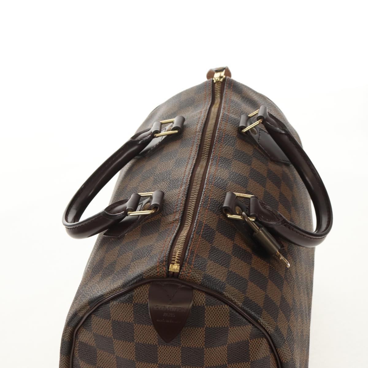 LOUIS VUITTON Damier Ebene Speedy 30 Hand Bag N41364 LV Auth am9848V