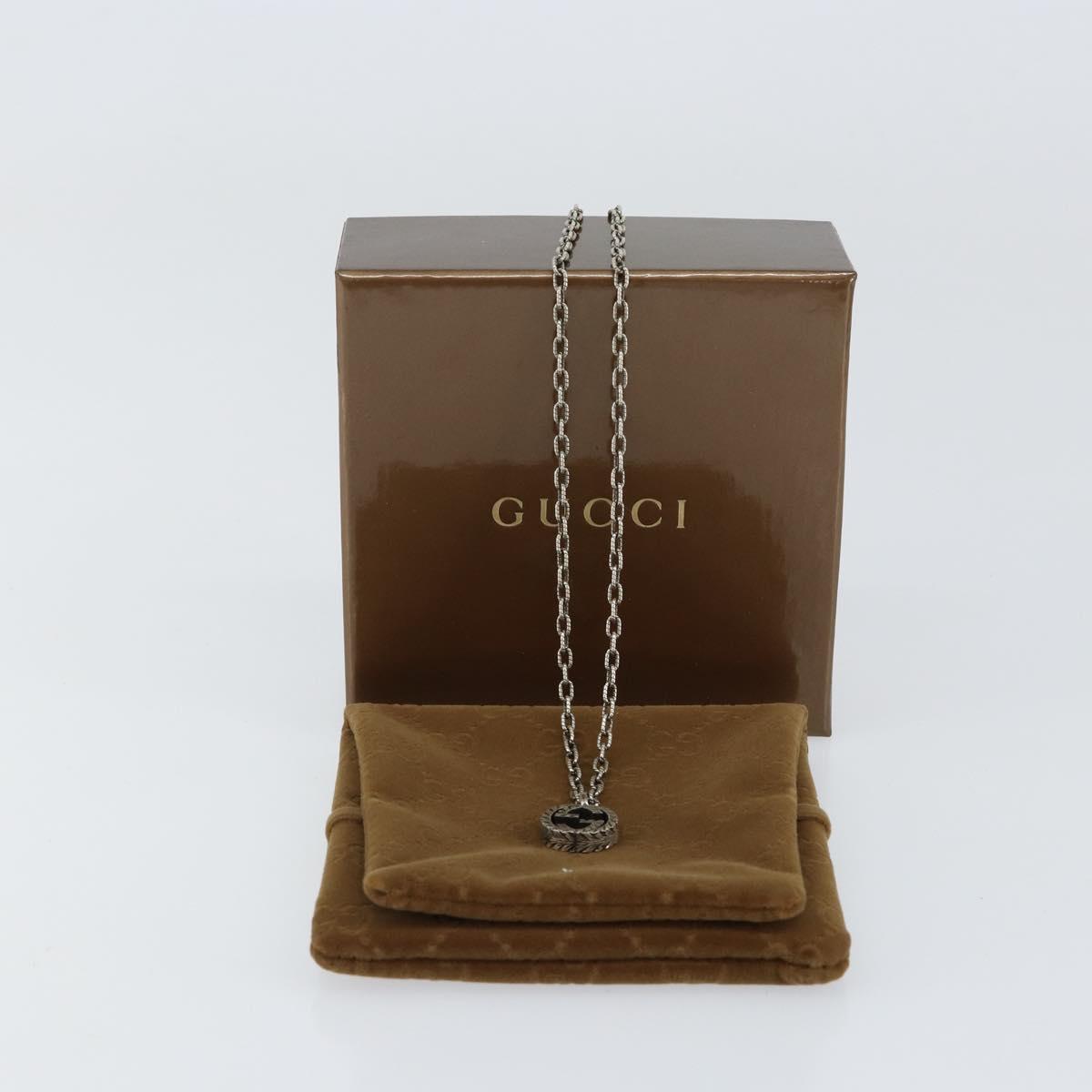 GUCCI Arabesque Necklace Ag925 Silver Auth am9853