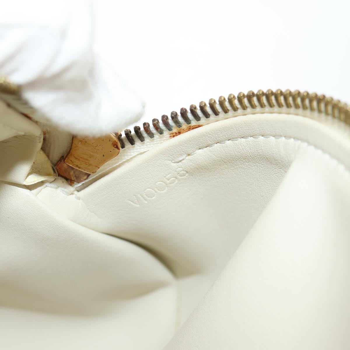 LOUIS VUITTON Monogram Vernis Bedford Hand Bag Perle M91331 LV Auth am9856V