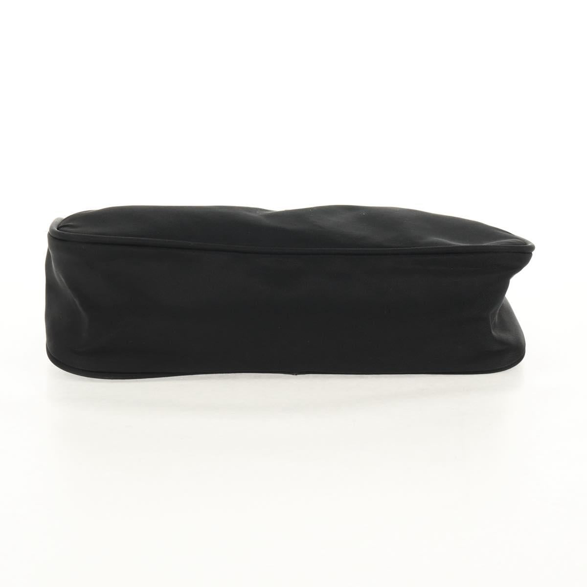 PRADA Accessory Pouch Nylon Black Silver Auth am9858V