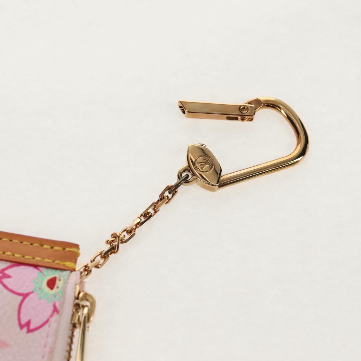 LOUIS VUITTON Monogram Cherry Blossom Pochette Cles Purse M92016 LV Auth am9864V