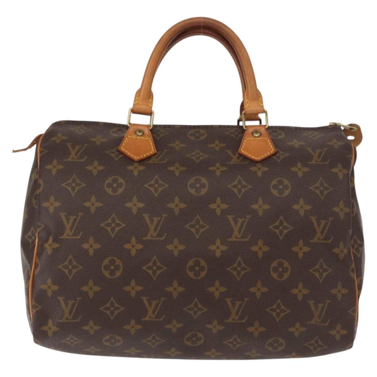 LOUIS VUITTON Monogram Speedy 30 Hand Bag M41526 LV Auth am9870