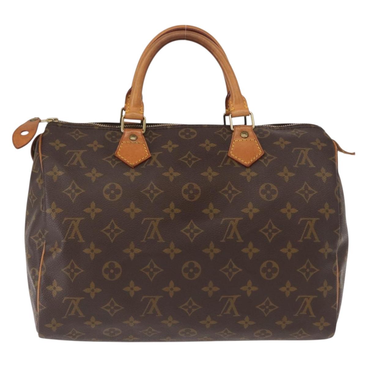 LOUIS VUITTON Monogram Speedy 30 Hand Bag M41526 LV Auth am9870