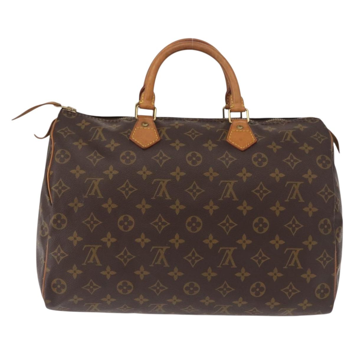 LOUIS VUITTON Monogram Speedy 35 Hand Bag M41524 LV Auth am9871