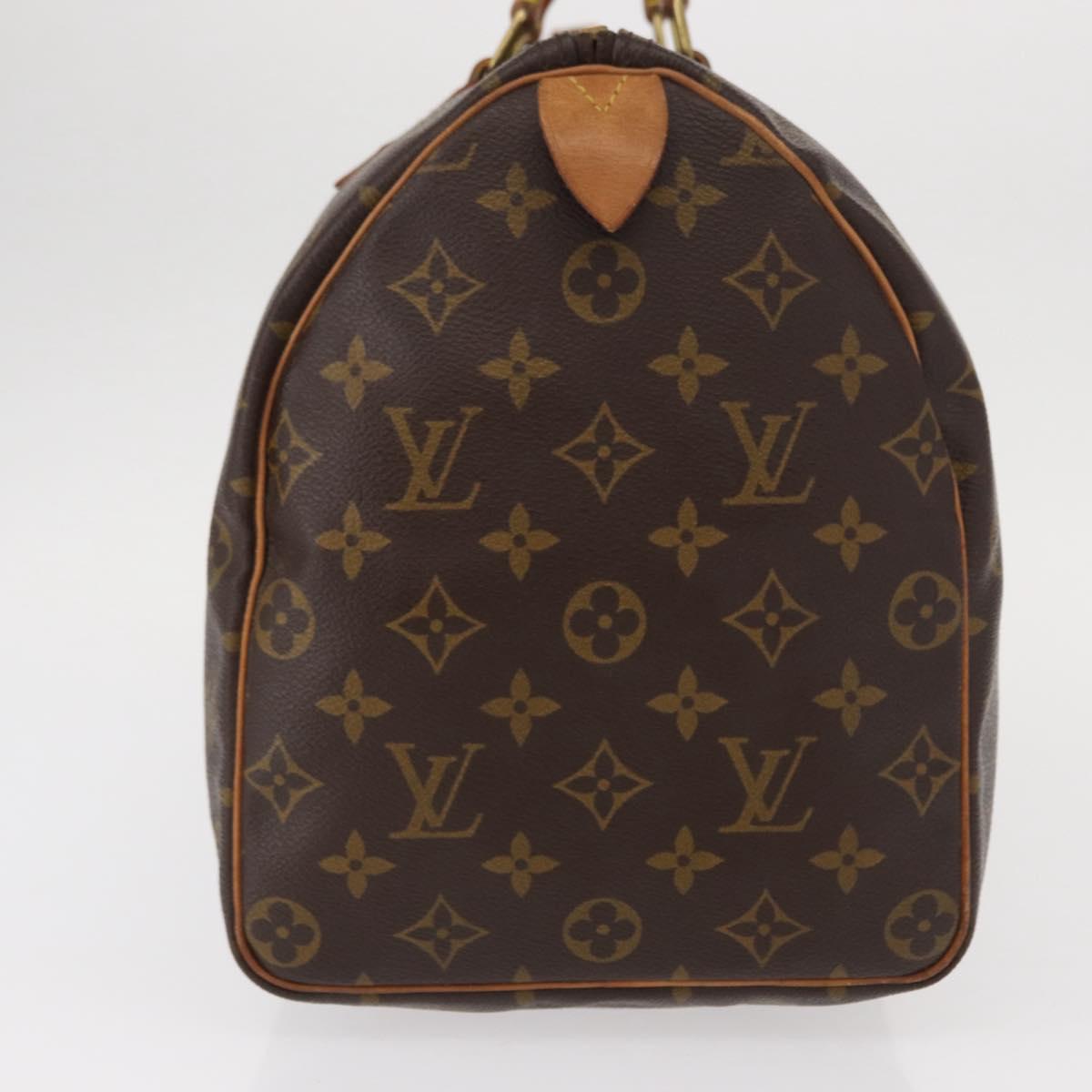 LOUIS VUITTON Monogram Speedy 35 Hand Bag M41524 LV Auth am9871