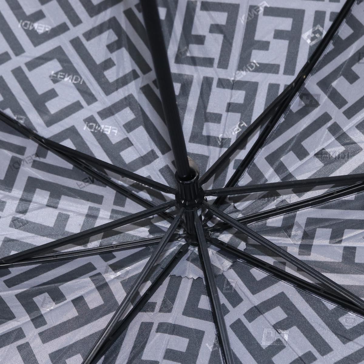 FENDI Zucca Canvas Folding Umbrella Navy Auth am9873