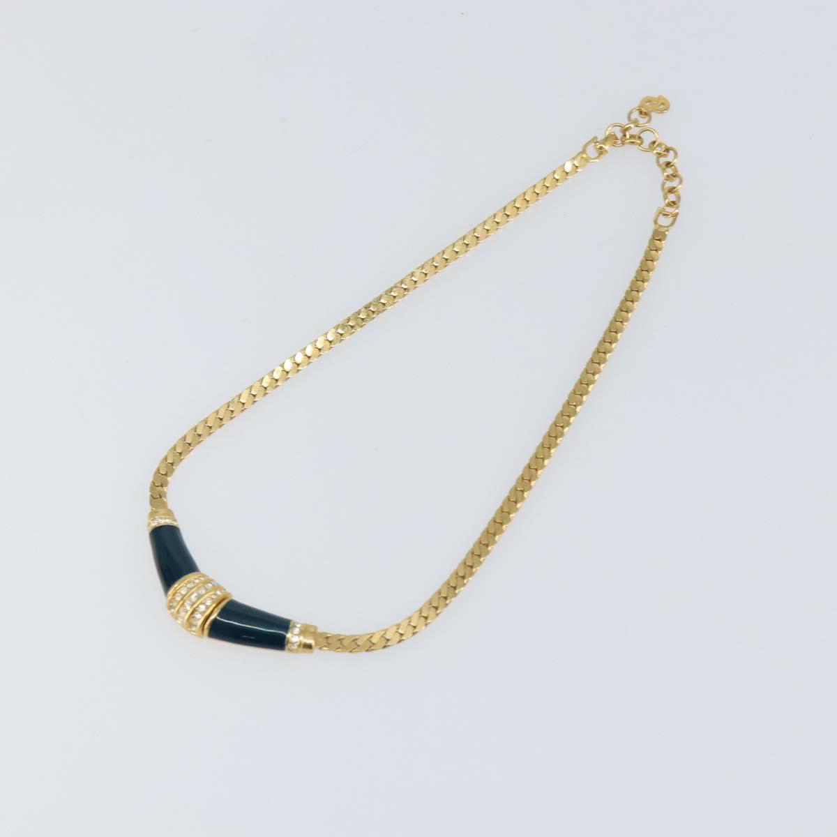 Christian Dior Necklace metal Gold Auth am9877
