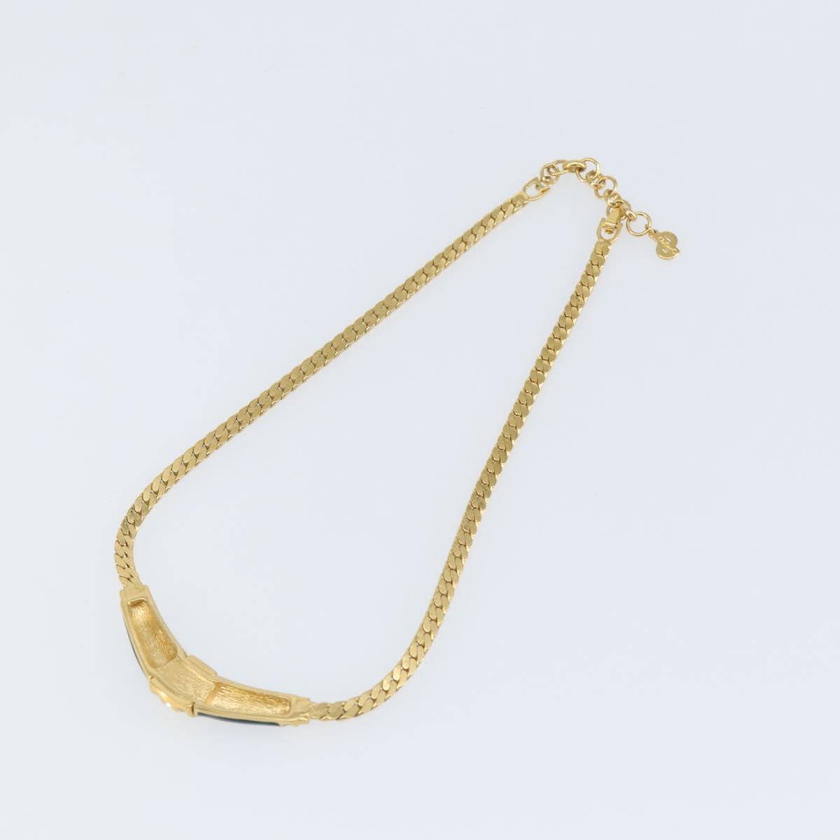 Christian Dior Necklace metal Gold Auth am9877