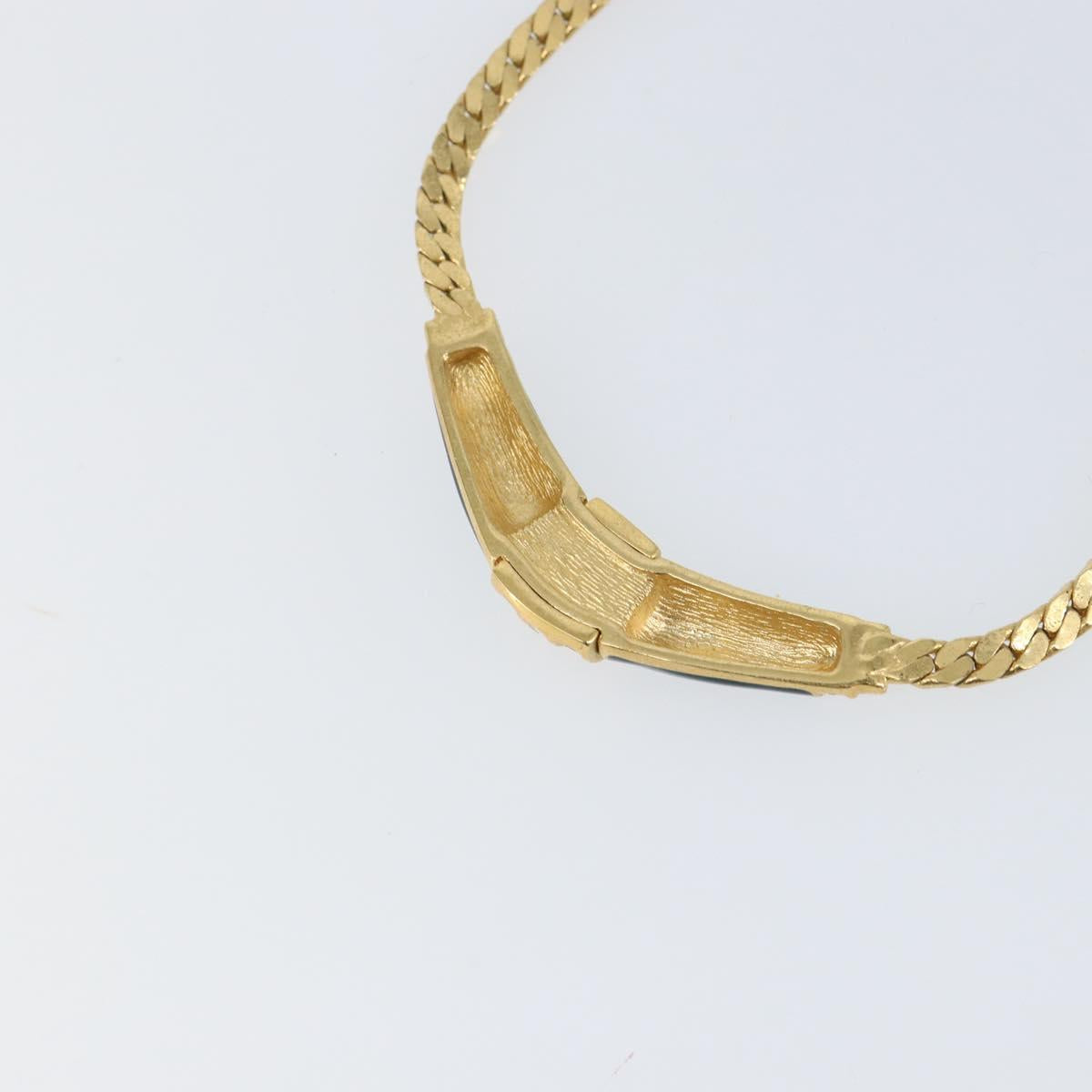 Christian Dior Necklace metal Gold Auth am9877