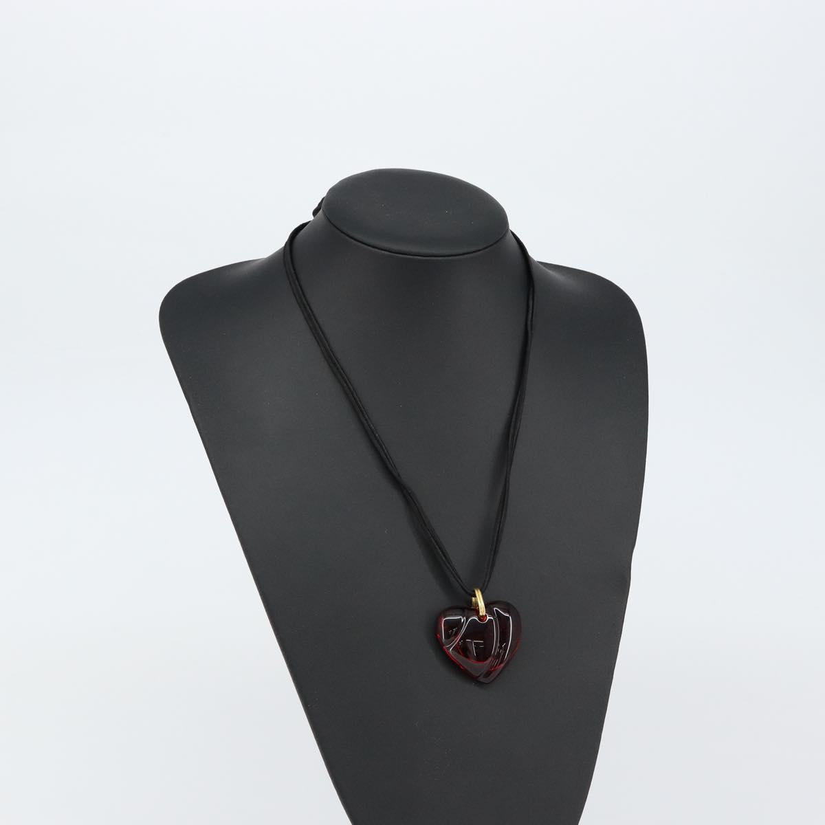 Baccarat Necklace Red Auth am9881