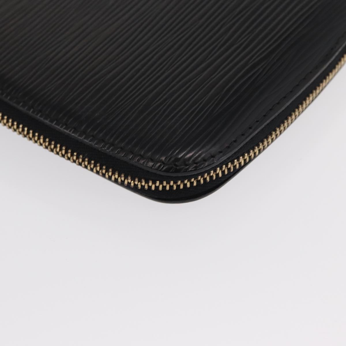 LOUIS VUITTON Epi Agenda Geod Travel Case Black M63872 LV Auth am9885