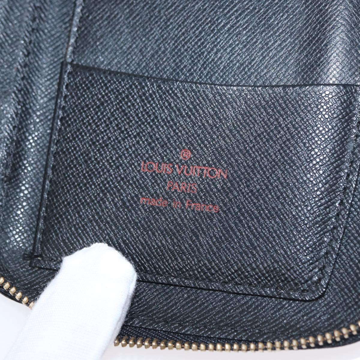 LOUIS VUITTON Epi Agenda Geod Travel Case Black M63872 LV Auth am9885