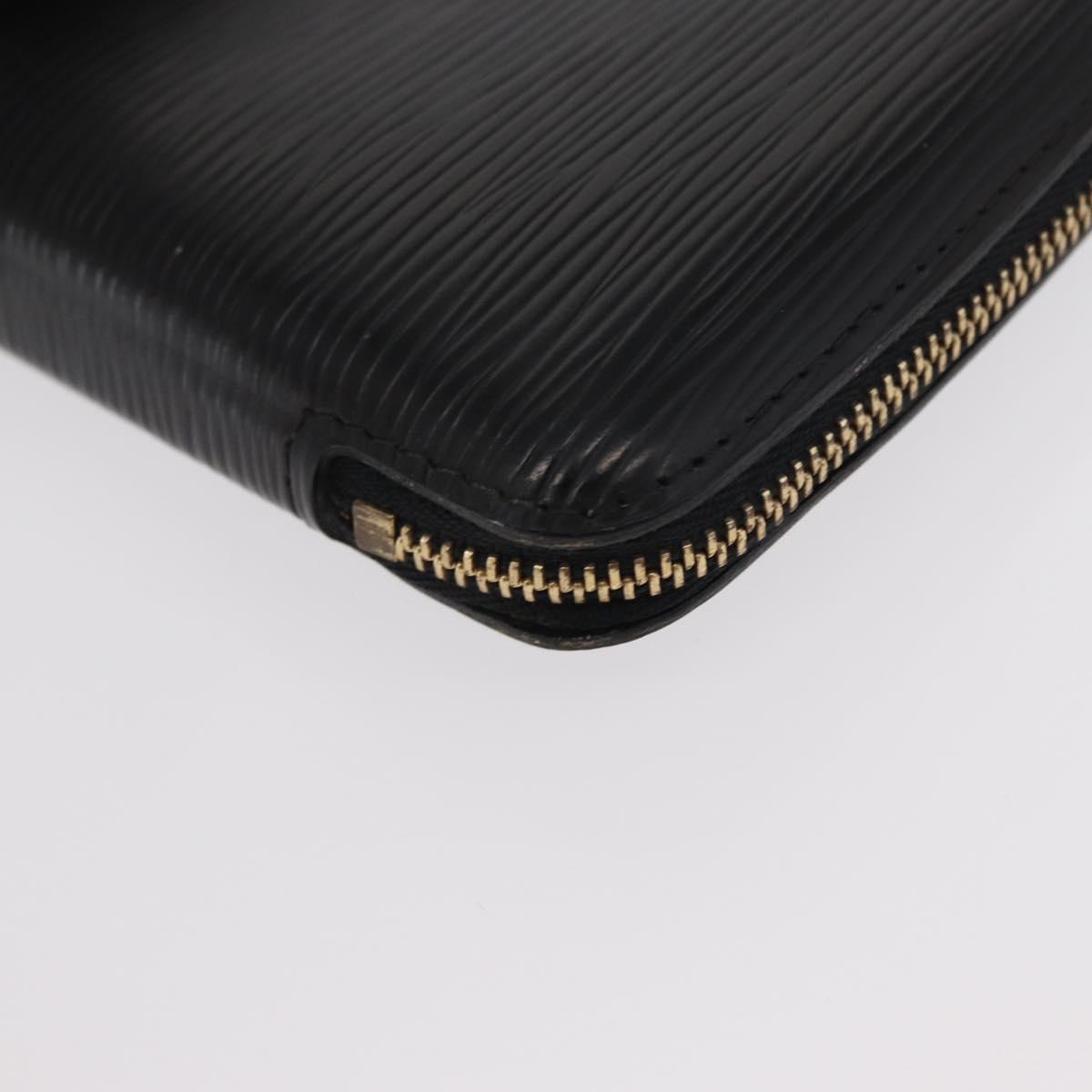 LOUIS VUITTON Epi Agenda Geod Travel Case Black M63872 LV Auth am9885