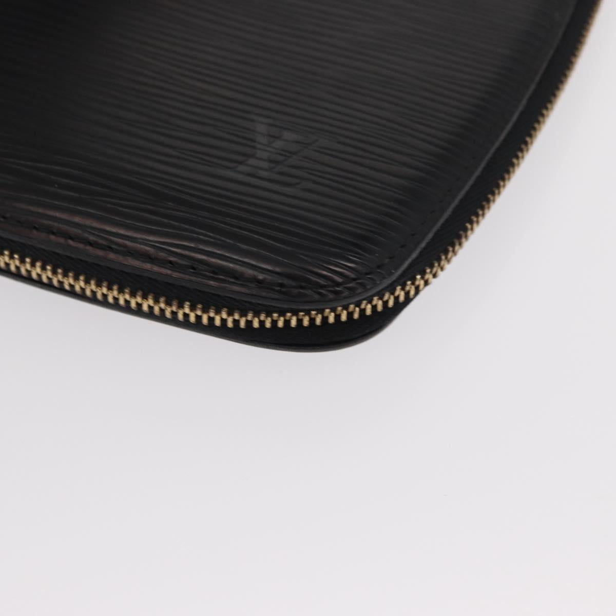 LOUIS VUITTON Epi Agenda Geod Travel Case Black M63872 LV Auth am9885