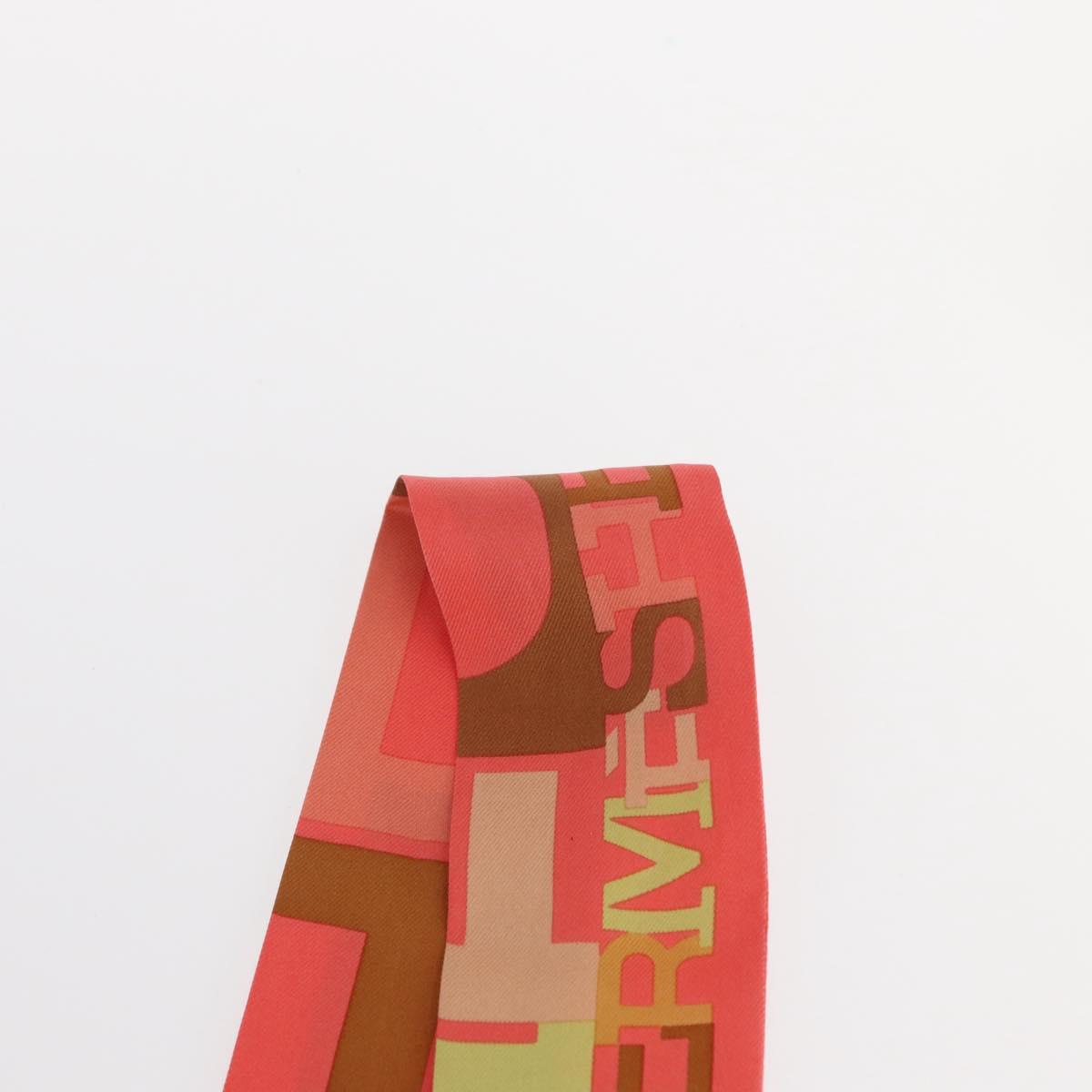 HERMES Twilly Scarf Silk Multicolor Auth am9886