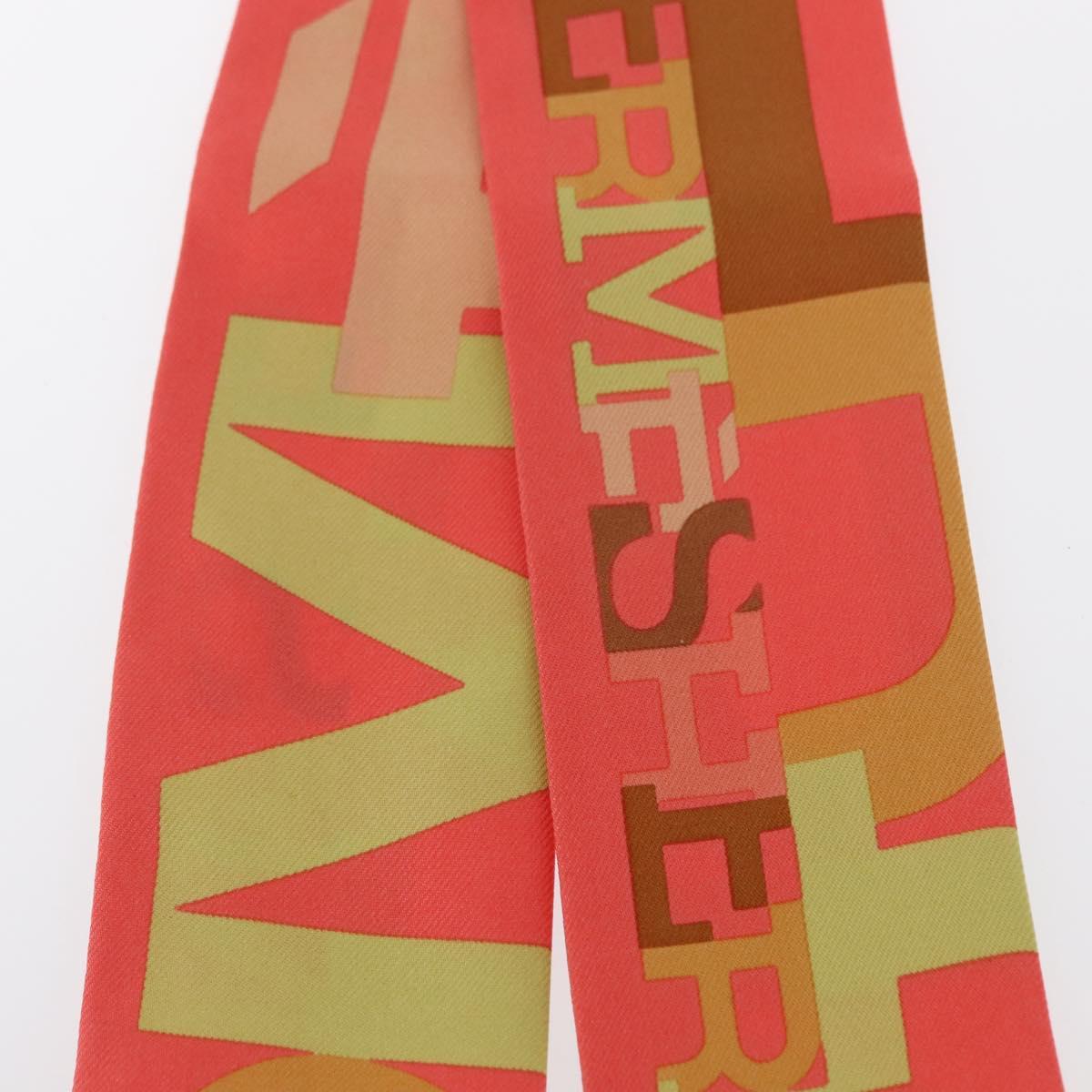 HERMES Twilly Scarf Silk Multicolor Auth am9886