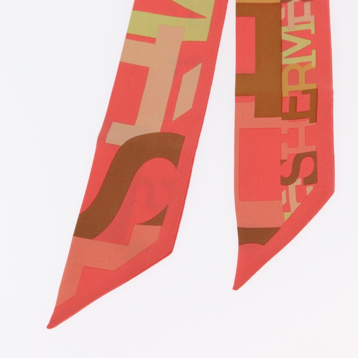 HERMES Twilly Scarf Silk Multicolor Auth am9886