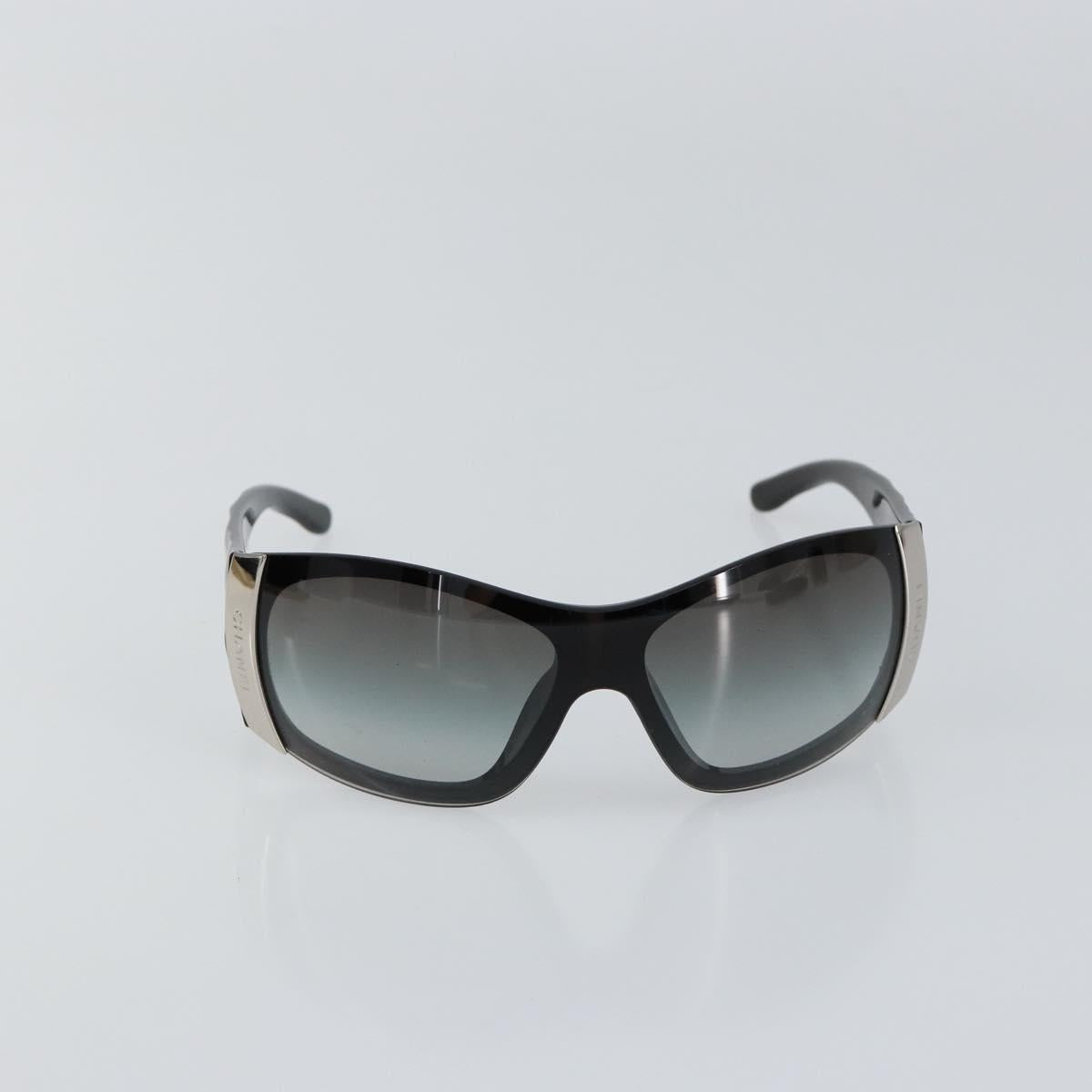 CHANEL Sunglasses plastic Black CC Auth am9892