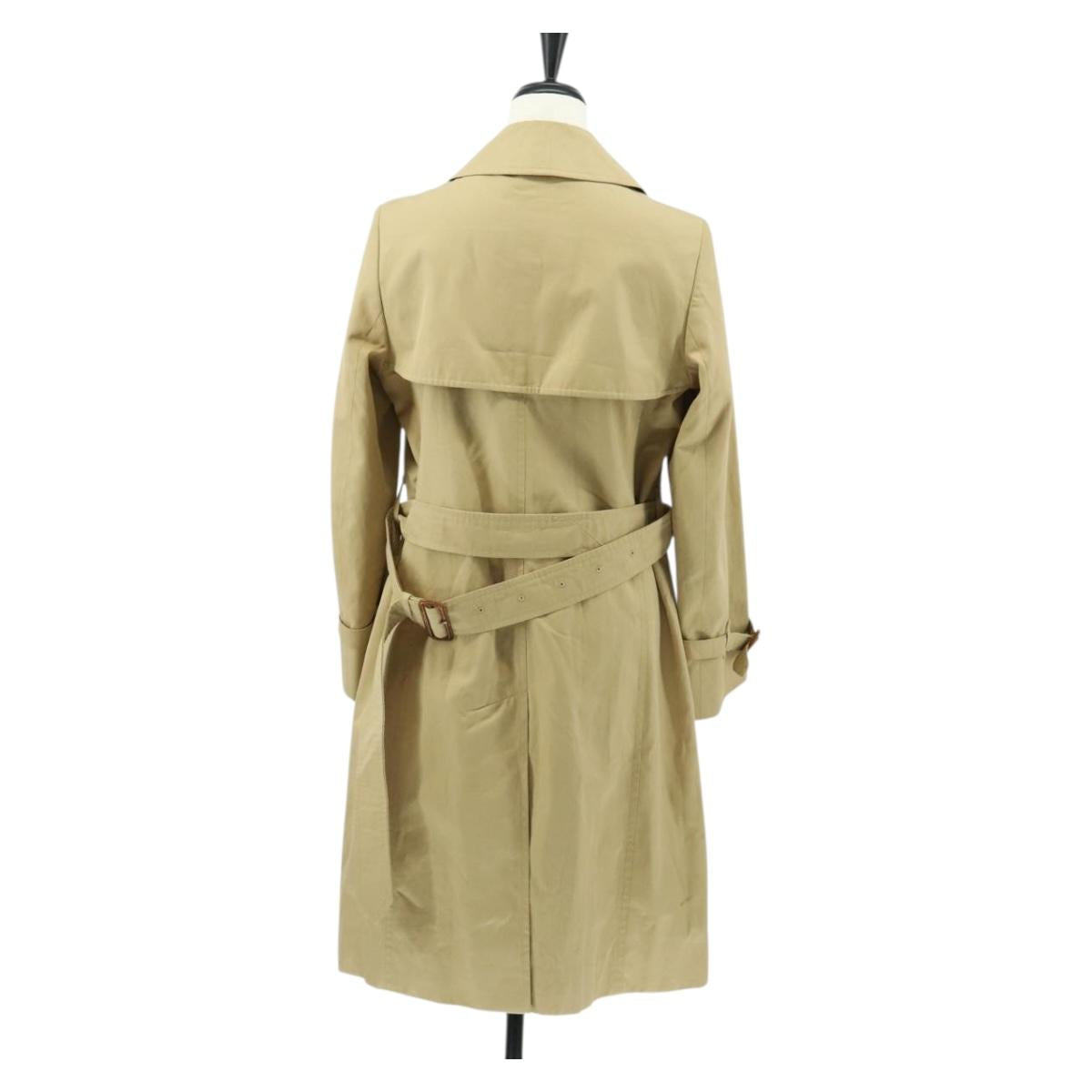 Burberrys Trench Coat Cotton M Beige Auth am9904