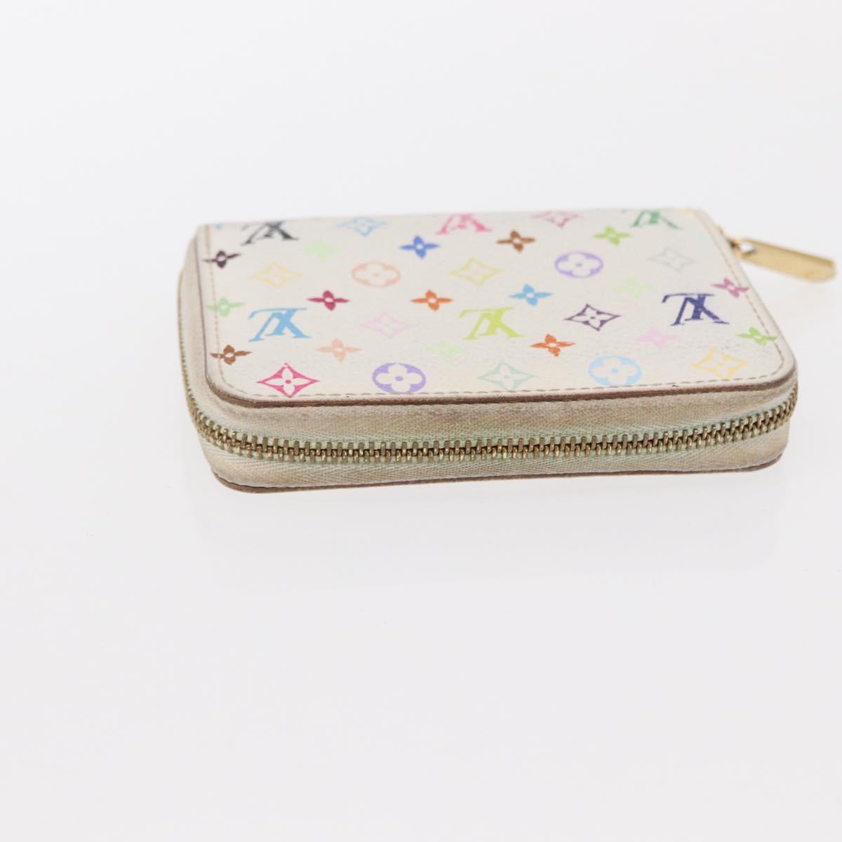 LOUIS VUITTON Zippy Coin Purse Multicles 4 Coin Purse 2 Set White Auth am9908