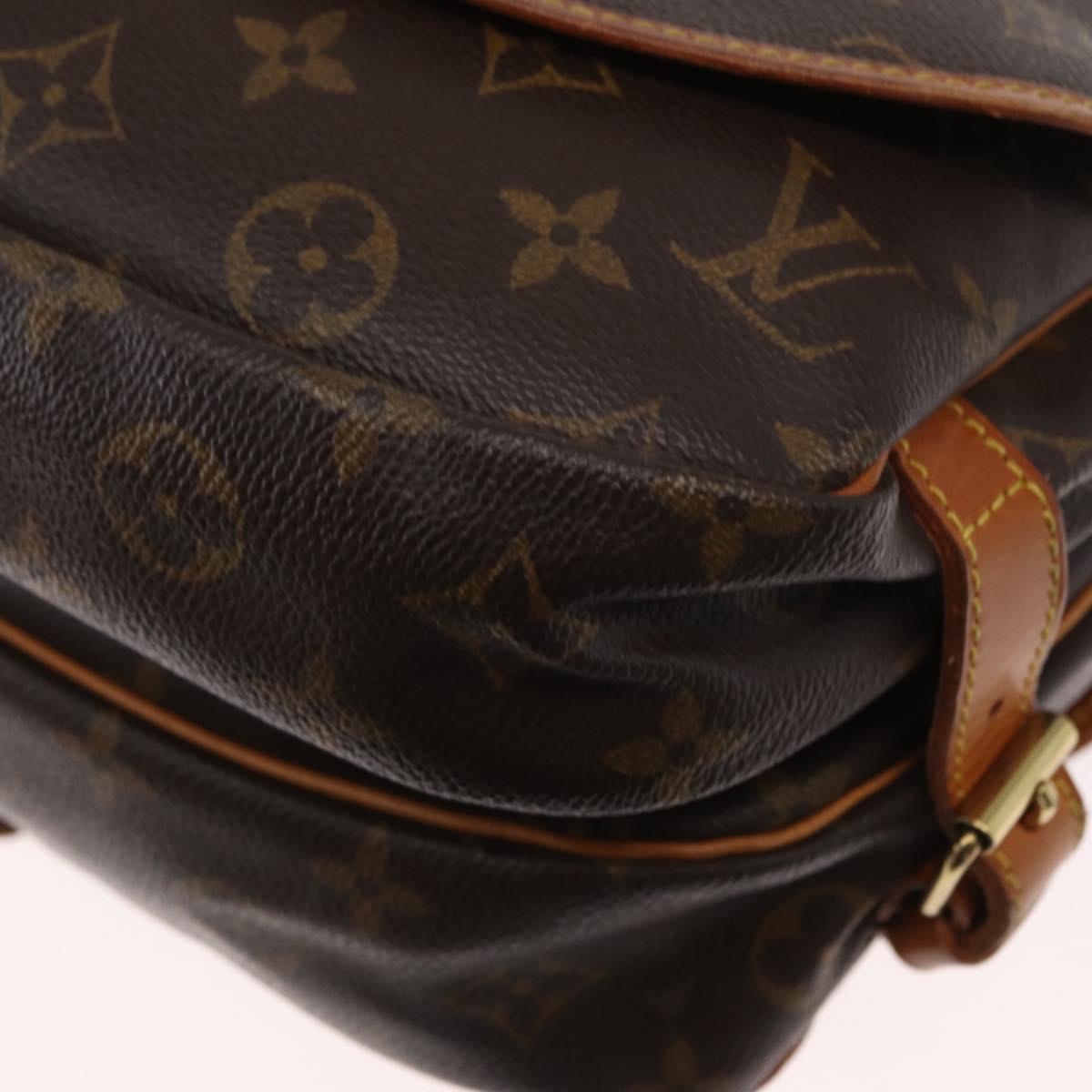 LOUIS VUITTON Monogram Saumur 30 Shoulder Bag M42256 LV Auth am9911