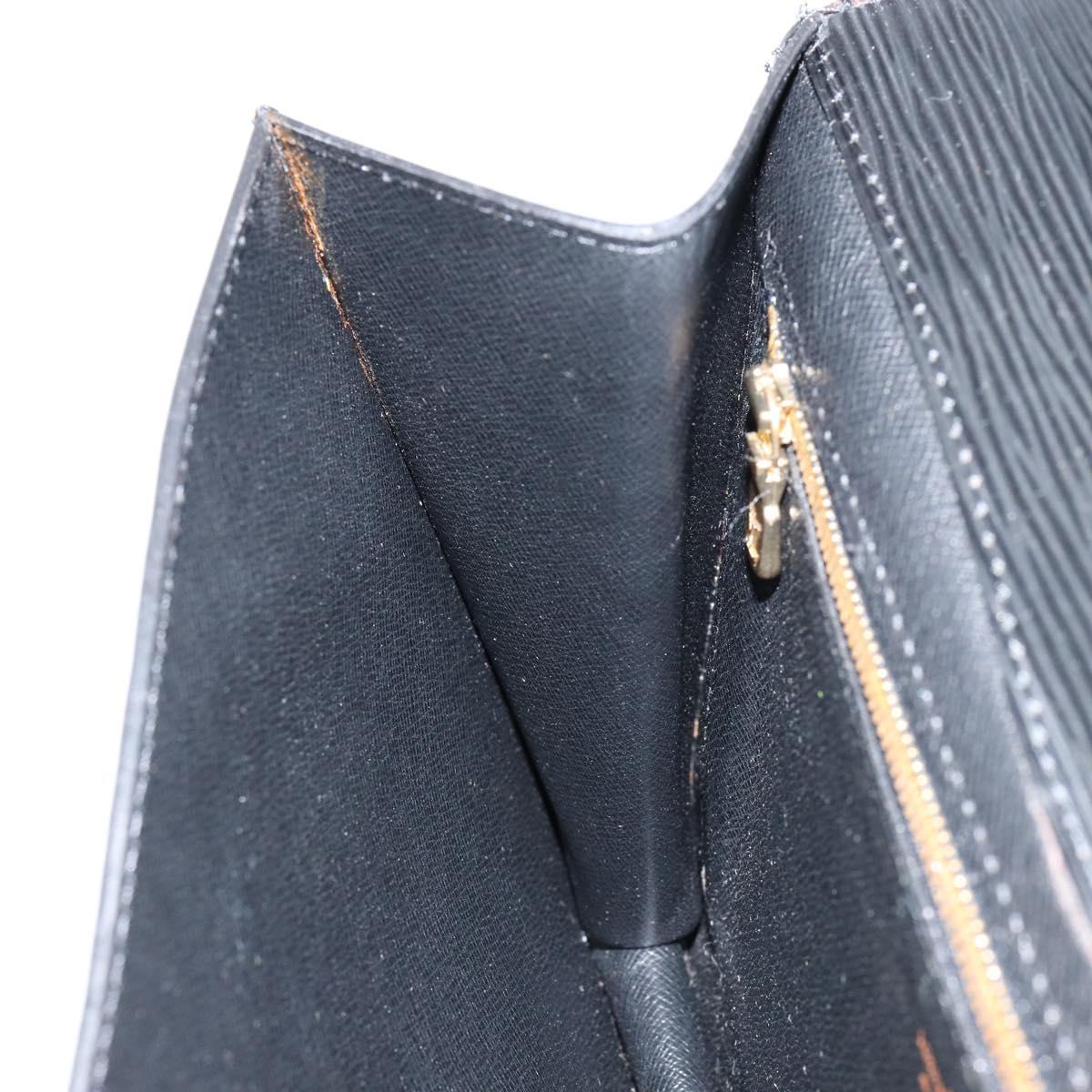 LOUIS VUITTON Epi Montaigne 27 Clutch Bag Black M52652 LV Auth am9923