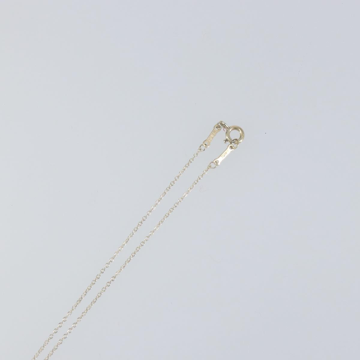 TIFFANY&Co. Open Heart Necklace Ag925 Silver Auth am9933