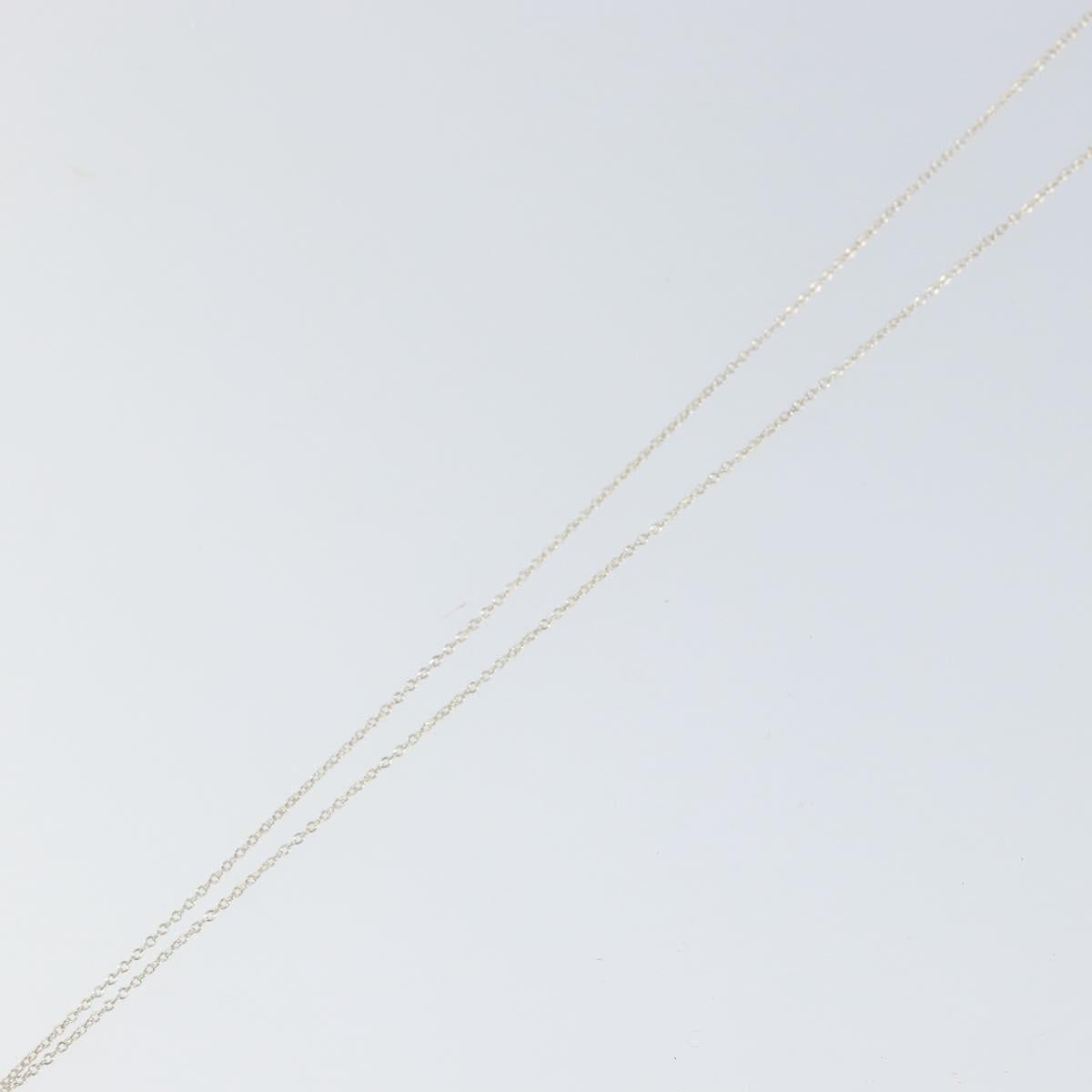 TIFFANY&Co. Open Heart Necklace Ag925 Silver Auth am9933