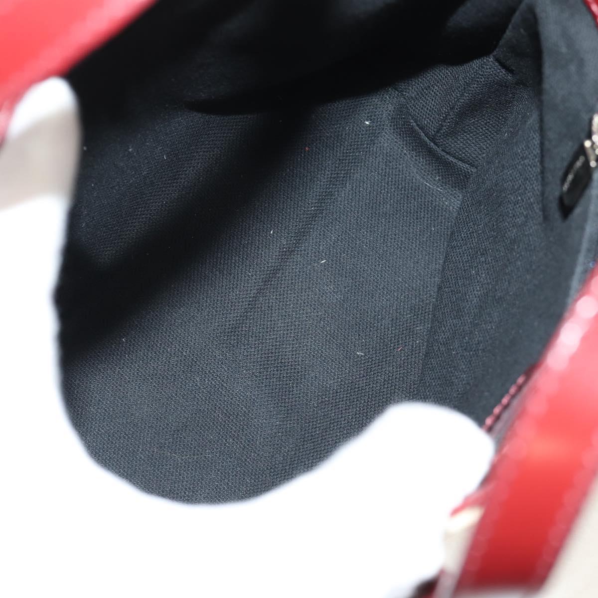 BURBERRY Nova Check Hand Bag PVC Beige Silver Auth am9935V