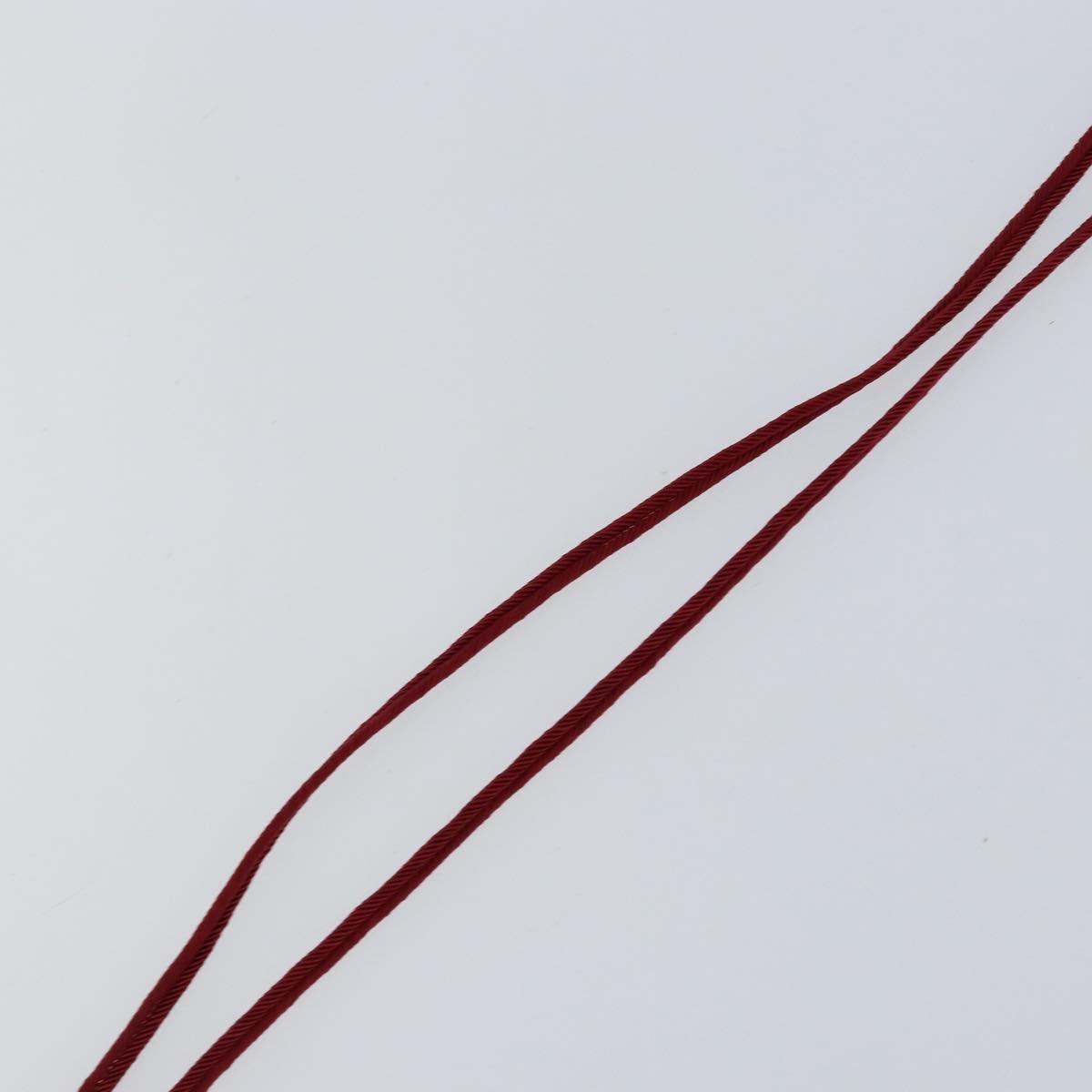 Baccarat Heart Necklace Glass Red Auth am9936