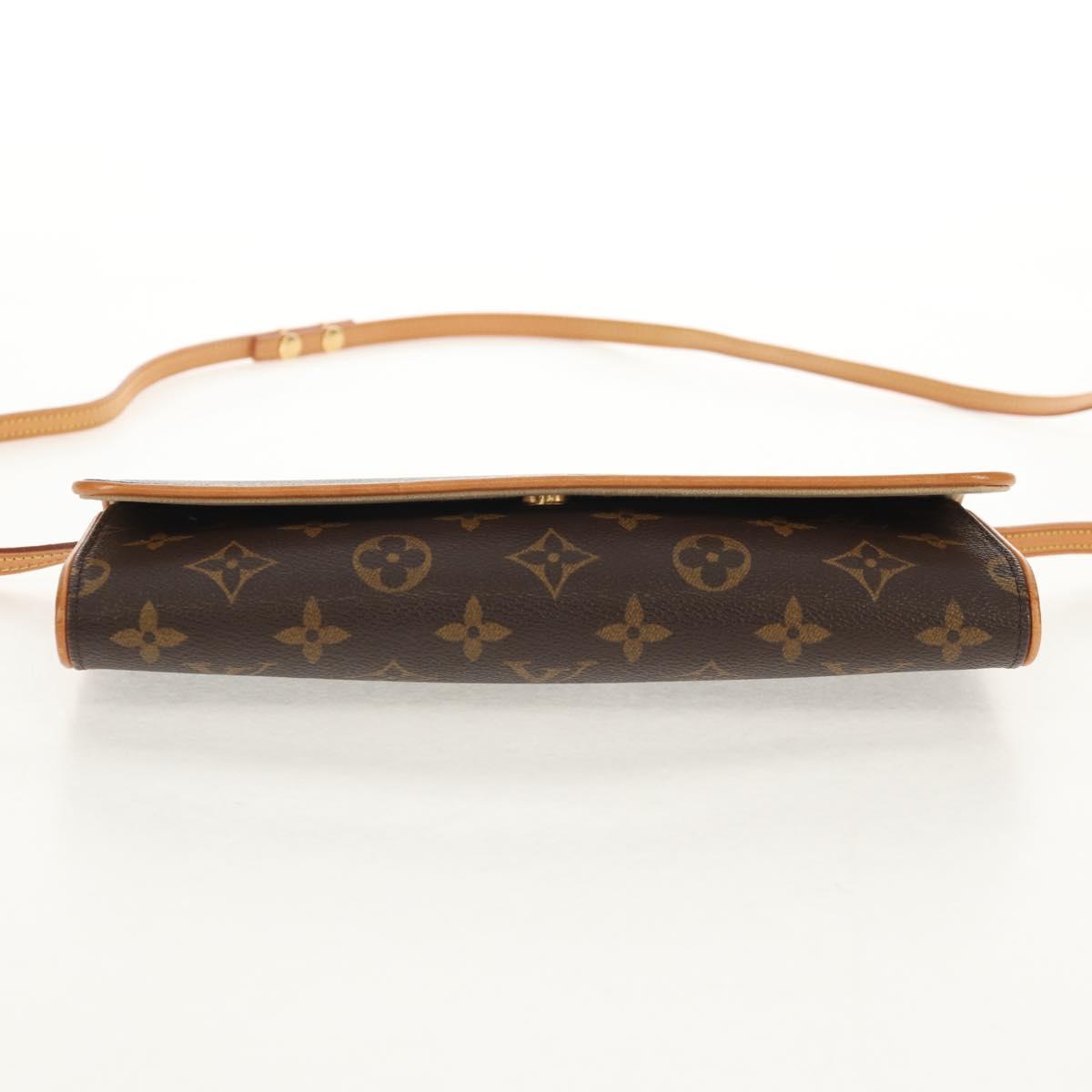LOUIS VUITTON Monogram Pochette Twin GM Shoulder Bag M51852 LV Auth am9937V