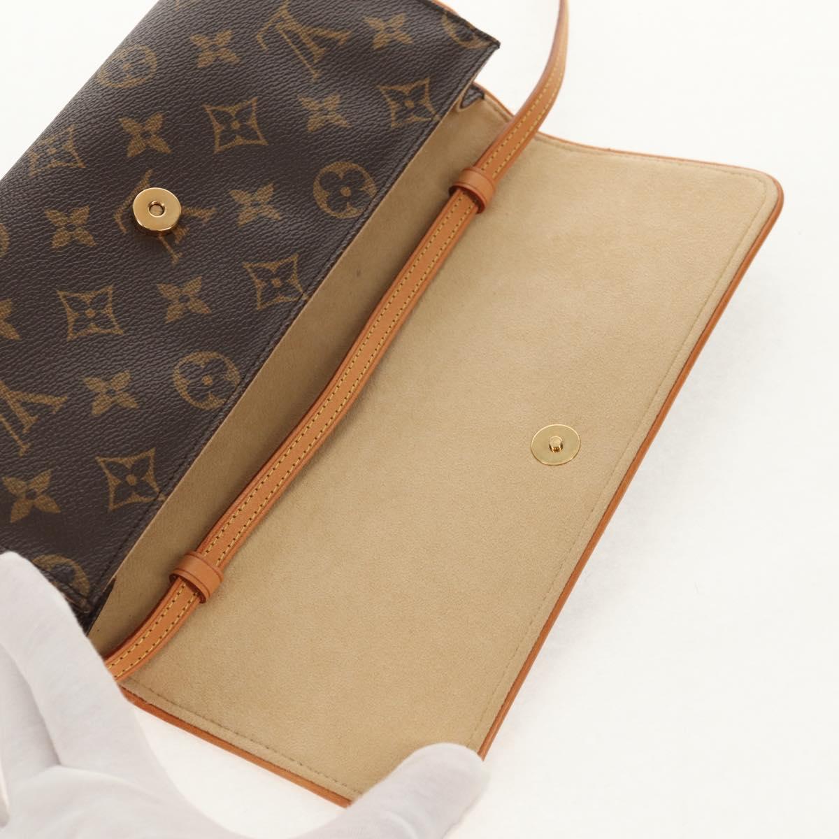LOUIS VUITTON Monogram Pochette Twin GM Shoulder Bag M51852 LV Auth am9937V