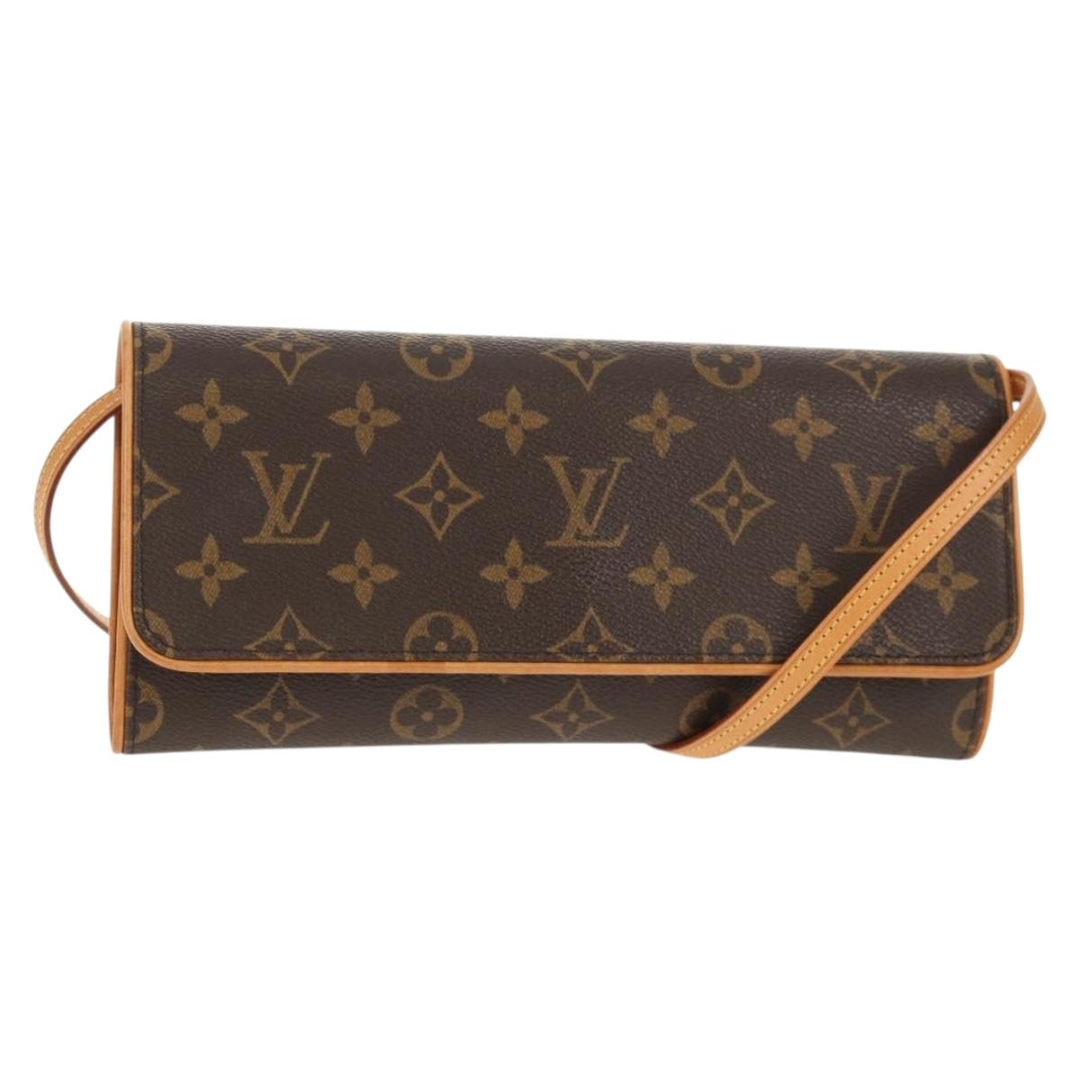 LOUIS VUITTON Monogram Pochette Twin GM Shoulder Bag M51852 LV Auth am9937V