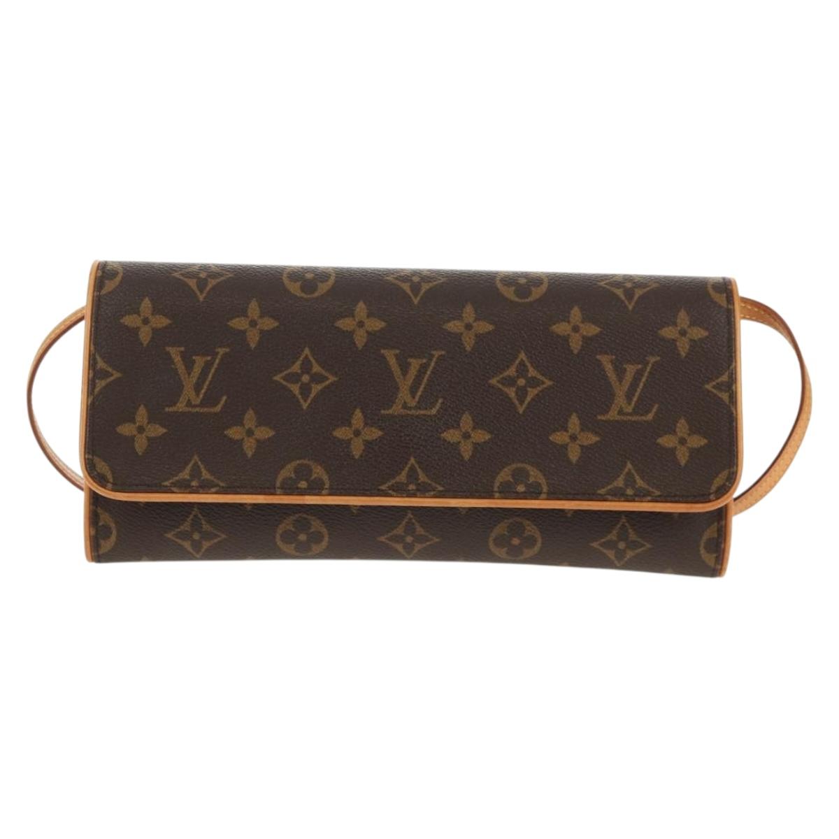 LOUIS VUITTON Monogram Pochette Twin GM Shoulder Bag M51852 LV Auth am9937V